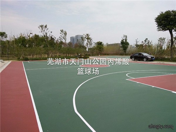 芜湖市天门山公园丙烯酸篮球场