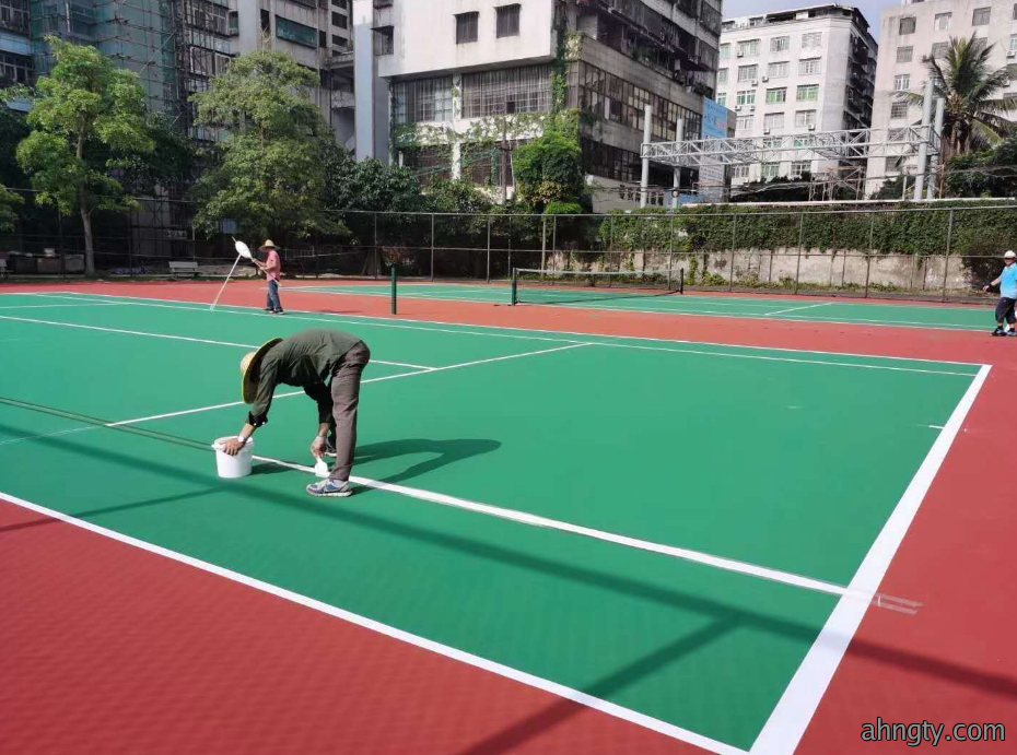 篮球场施工