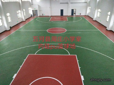 五河县周庄小学室内硅PU篮球场